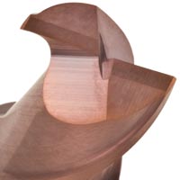 VHM Langlochfräser Zweischneider RG25-11a Stirn Ansicht