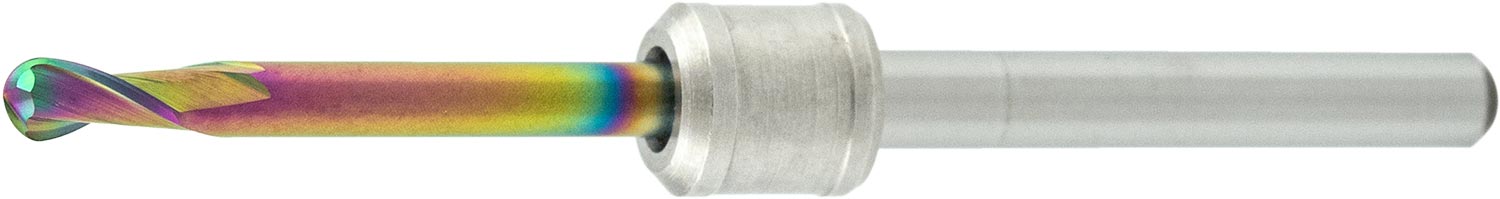 VHM Dental Radiusfräser mit Anschlagring DEN-R2K