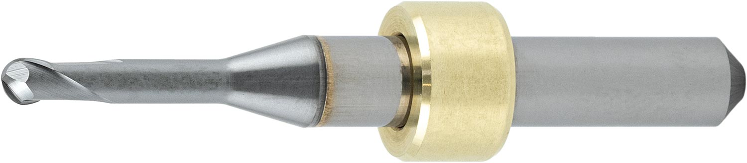 VHM Dental Radiusfräser mit Anschlagring DEN-R2L