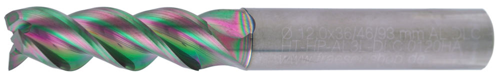 VHM HPC Fräser ALU ohne Fase hp-al3l-dlc