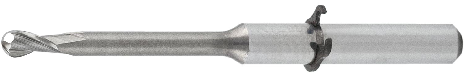 VHM Dental Kugelfräser mit Sicherungsring DEN-R2