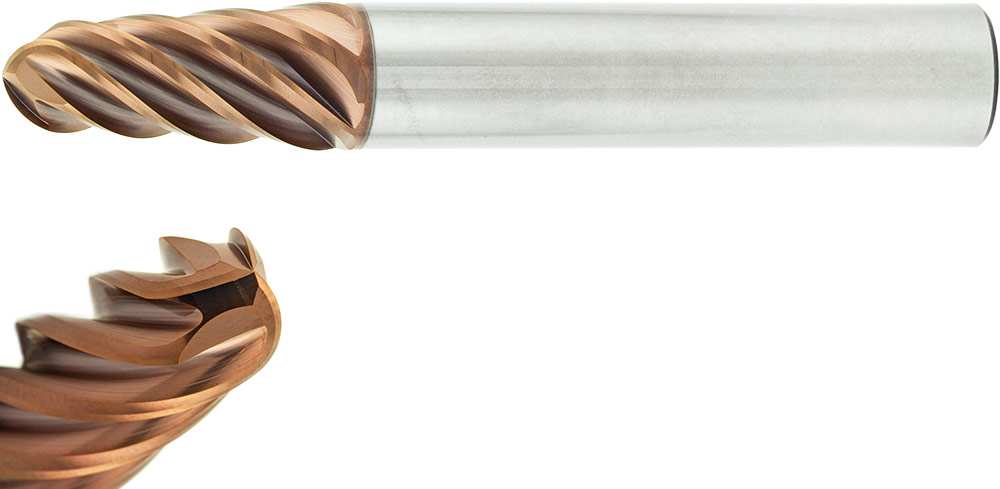 VHM 4° Turbinenfräser, konischer Radiusfräser RG75-810A