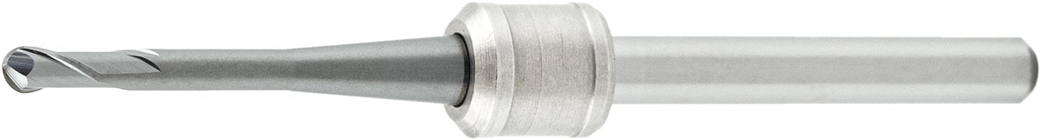 VHM Dental Radiusfräser mit Anschlagring DEN-R2L